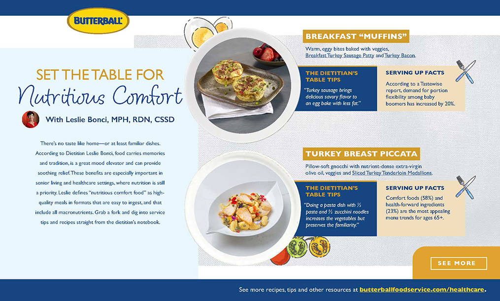 Set the table for nutritious comfort