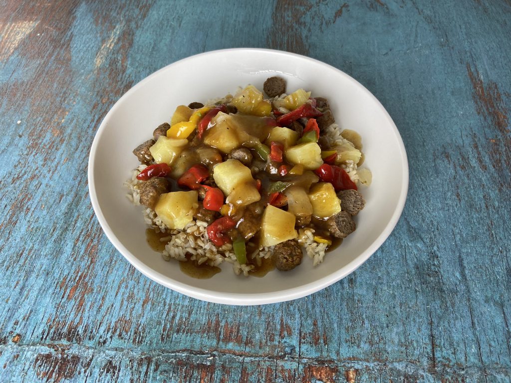 Hawaiian Turkey Sausage & Rice Bowl