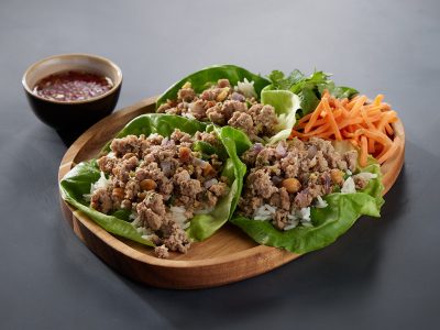 Turkey Larb Lettuce Wraps