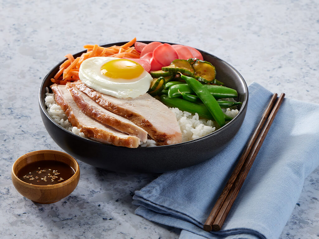 Sliced Turkey Rice Bowl with Bulgogi Sauce