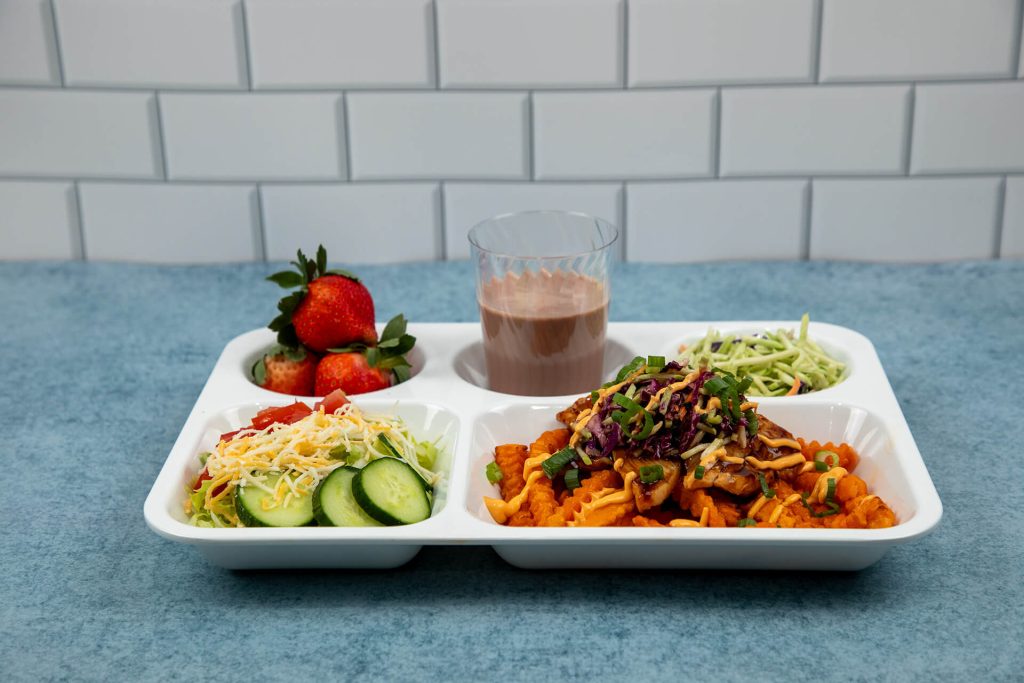 Teriyaki Turkey Sweet Potato Fry Bowl