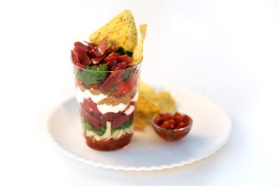 Turkey Bacon Layered Bean Dip