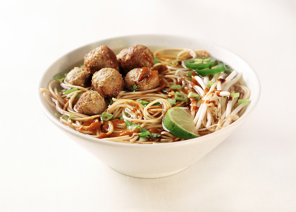 Turkey Meatball Pho Noodles