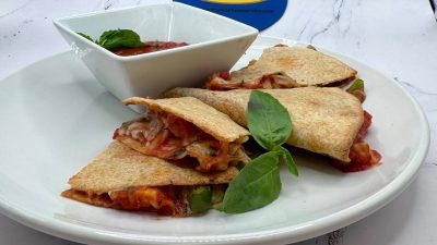 Turkey Pizza Quesadilla