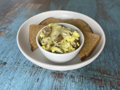 Turkey Sausage, Egg & Cheese Scramble Bowl