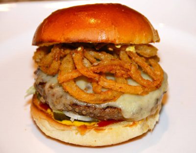 Crispy Onion Turkey Burger