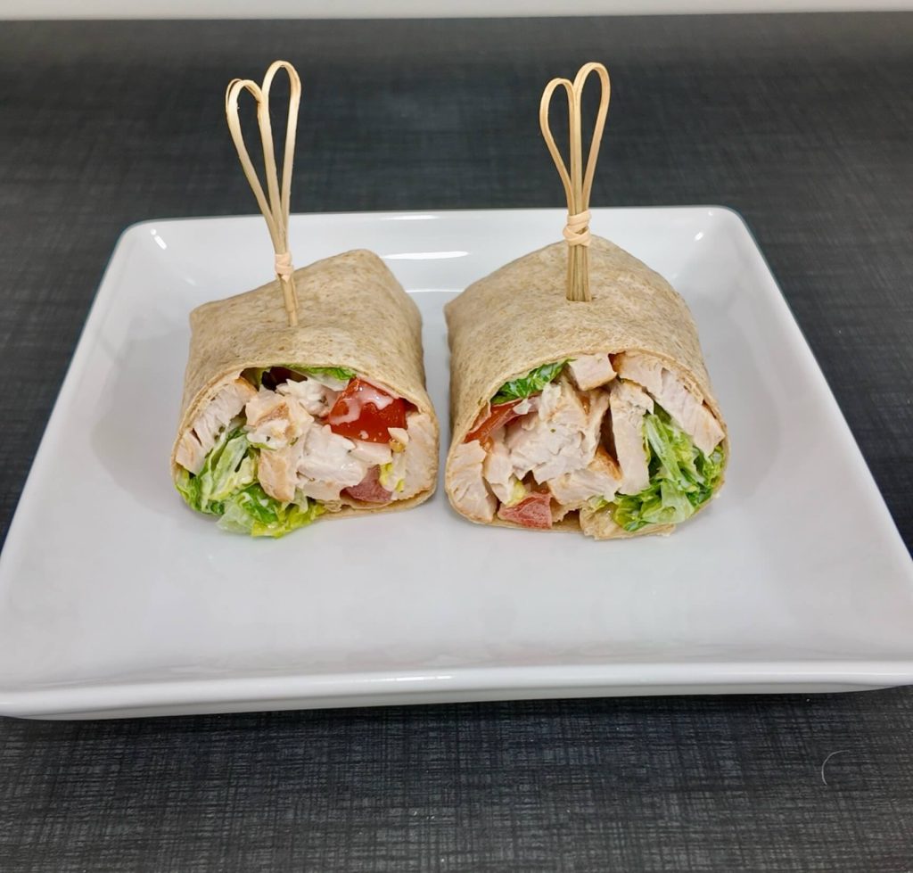 Turkey Ceasar Salad Wrap