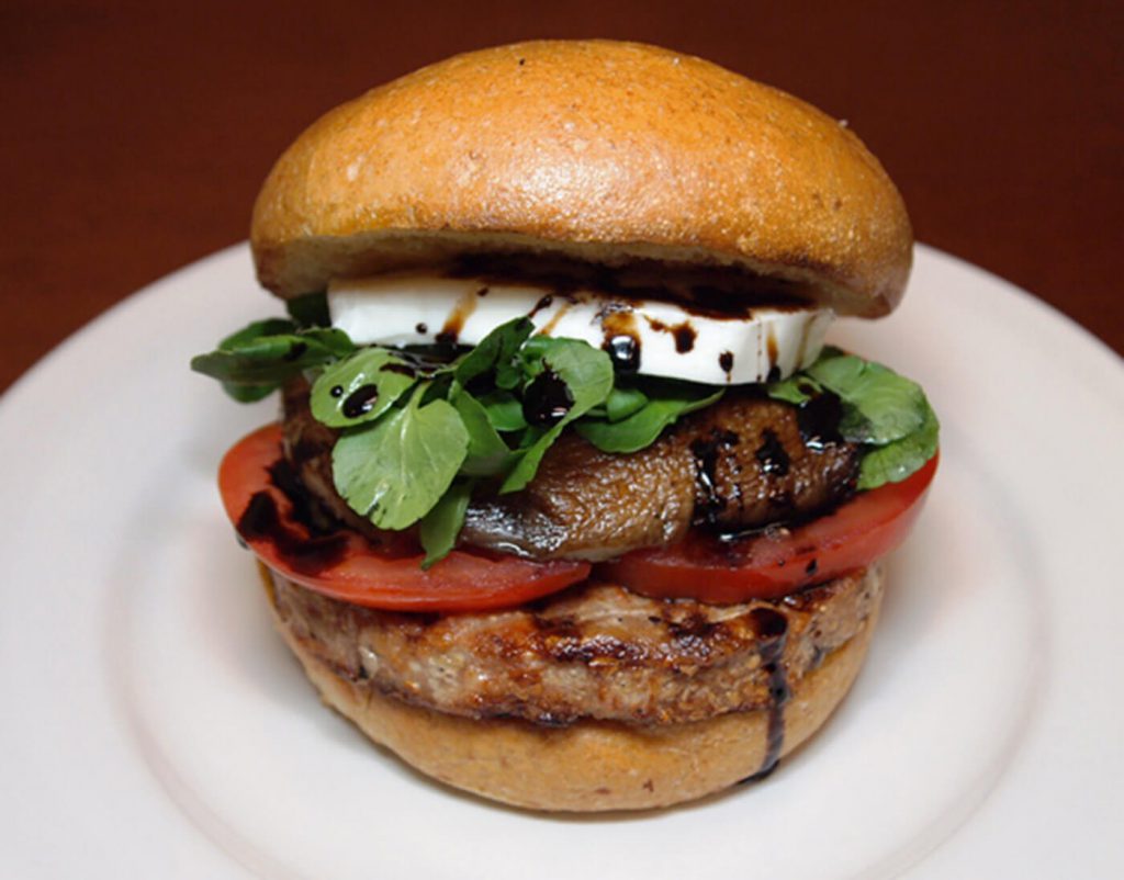 Fire-Grilled Portabella & Turkey Burger