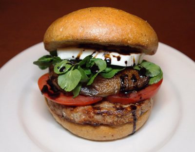 Fire-Grilled Portabella & Turkey Burger