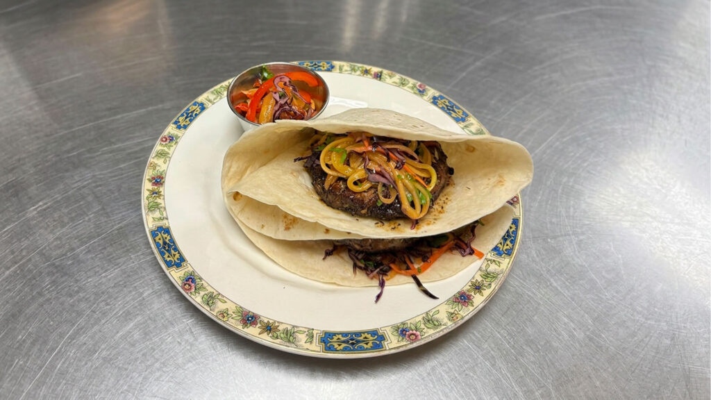 Jerk Spiced Turkey Burger Wraps