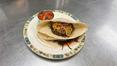 Jerk Spiced Turkey Burger Wraps