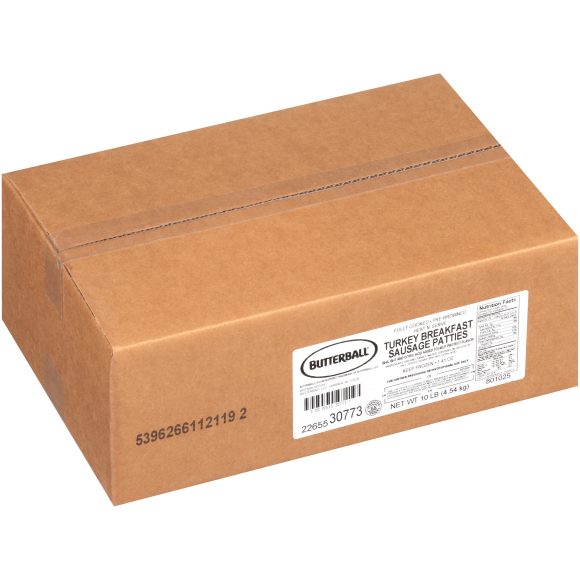 
						Fully Cooked Turkey Breakfast Sausage Patties CN						