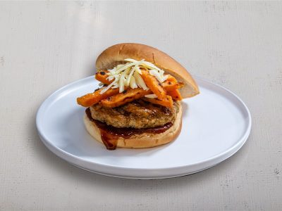 Sweet Potato Fries Turkey Burger