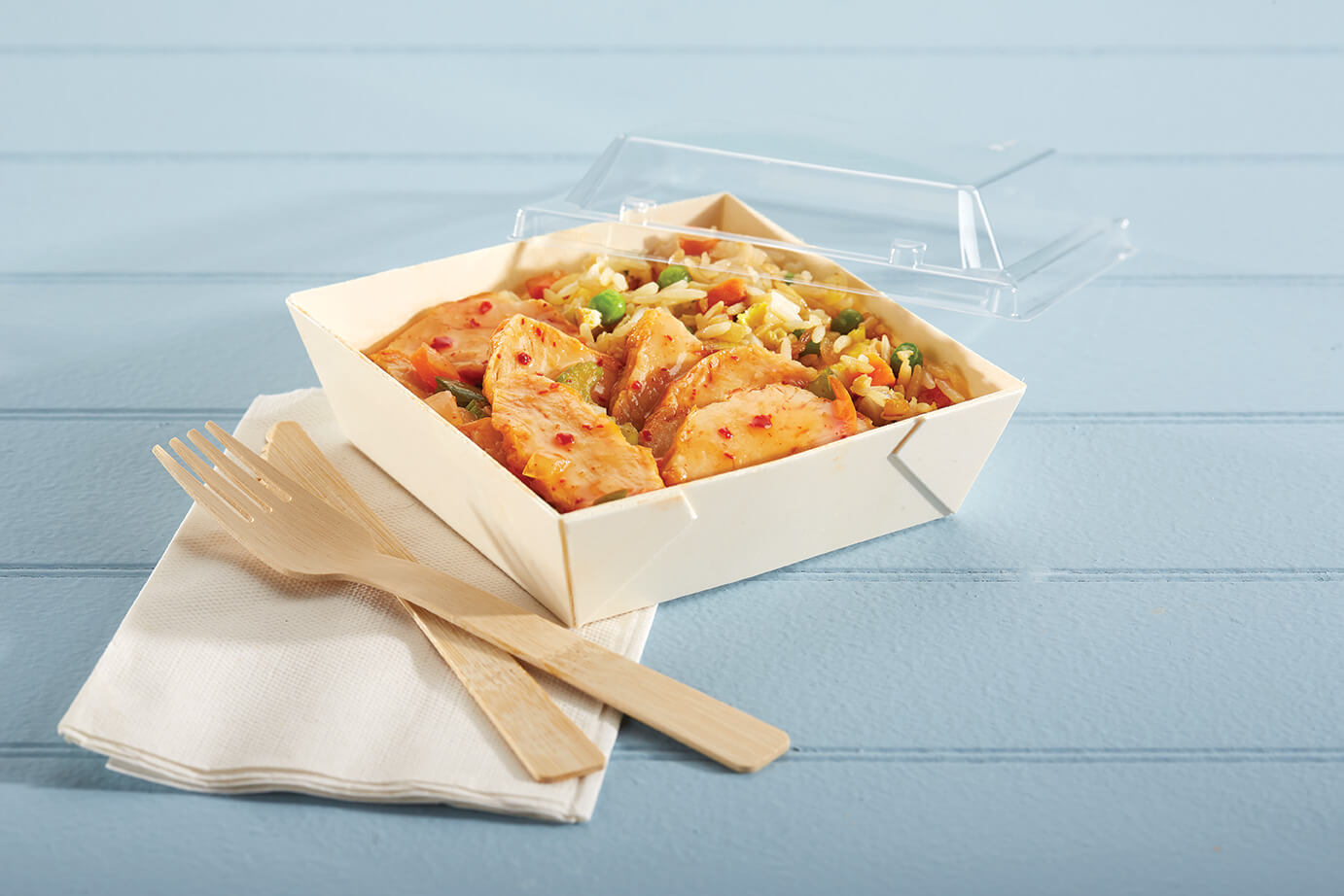 Butterball Foodservice | Sweet Thai Chili Turkey over Fried Rice