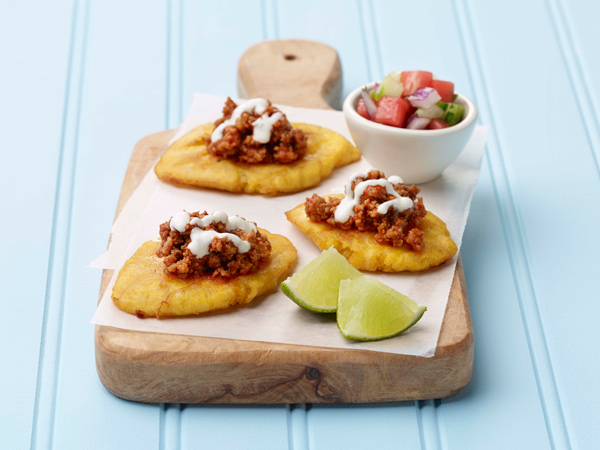 Turkey Taco Tostones