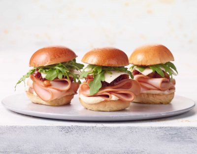 Turkey and Swiss Sliders