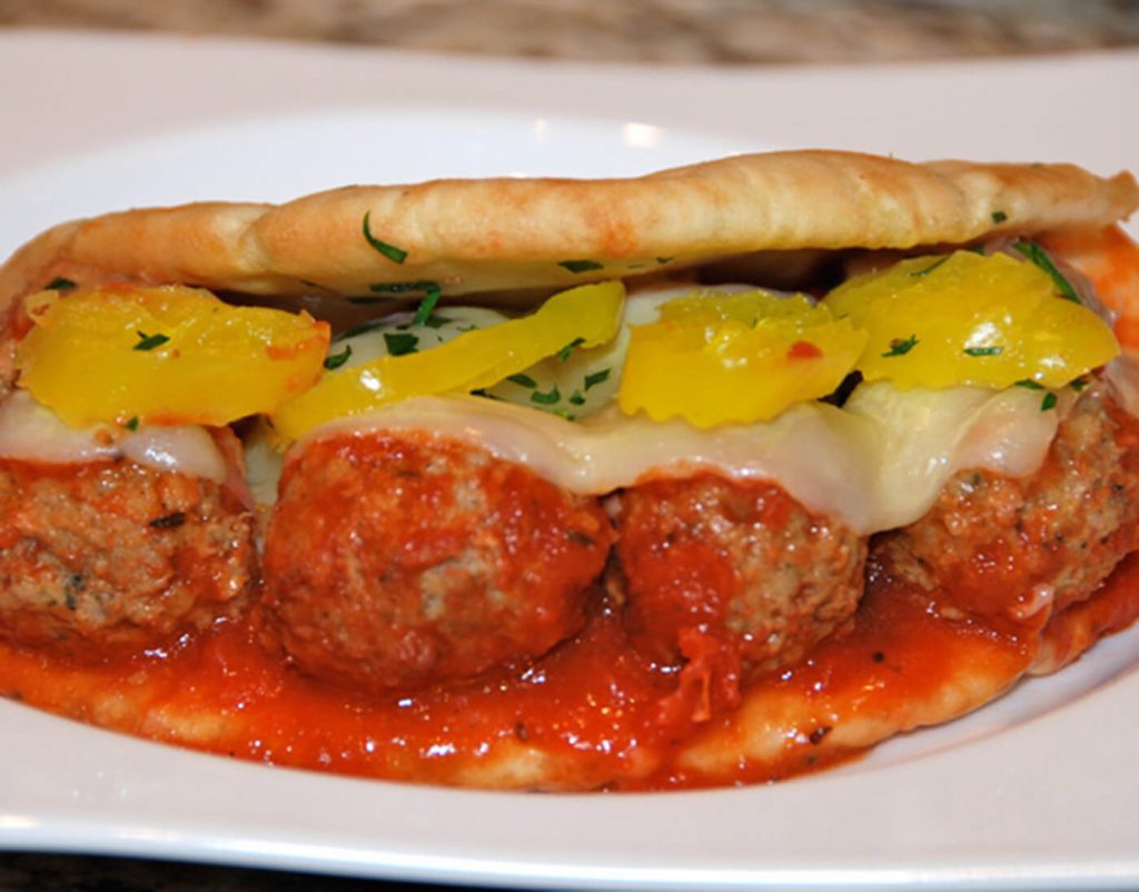 Turkey Meatball Parmigiana Sub