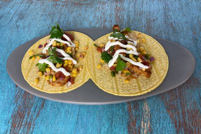 Turkey Tacos with Corn Salsa