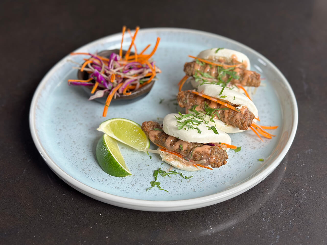 Turkey Sausage Link Steamed Bao Buns